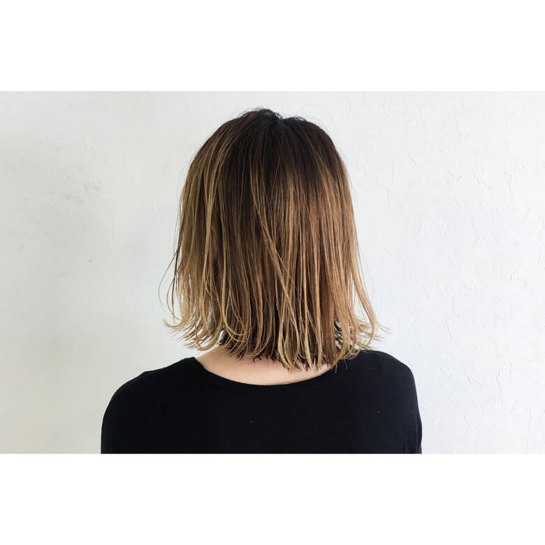 外国人風 外ハネ 外国人風カラー ミディアム Graf ヤマダ ケイタ Hair