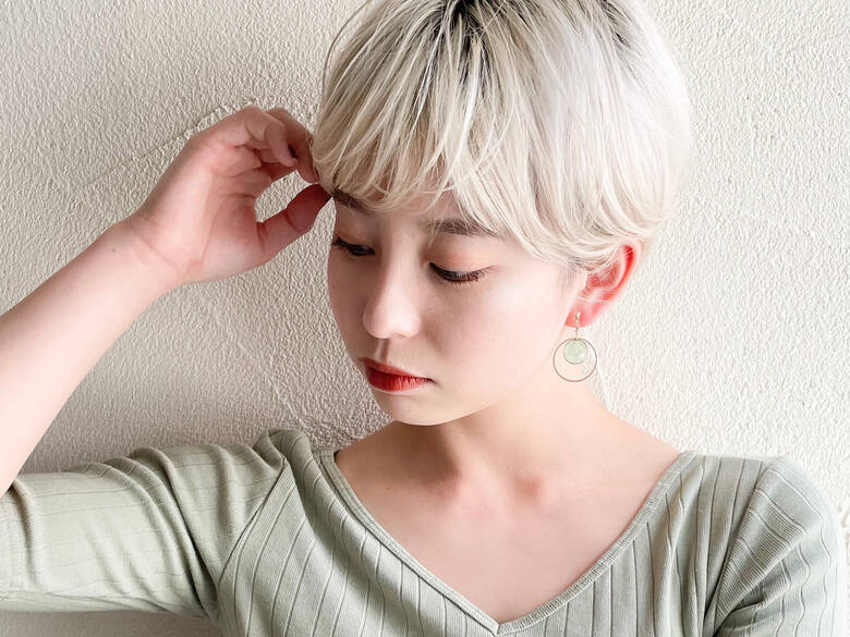 ストリート ショートヘア ハイトーン ベリーショート Masena Hiroki Hair