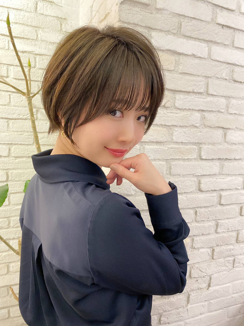 小顔ショート フェミニン 大人ショート ベリーショート Lond Omotesando 津賀 雅也 Hair