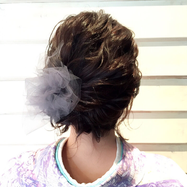 ヘアアレンジ ミディアム 謝恩会 Neolive 渡辺 理香 Hair
