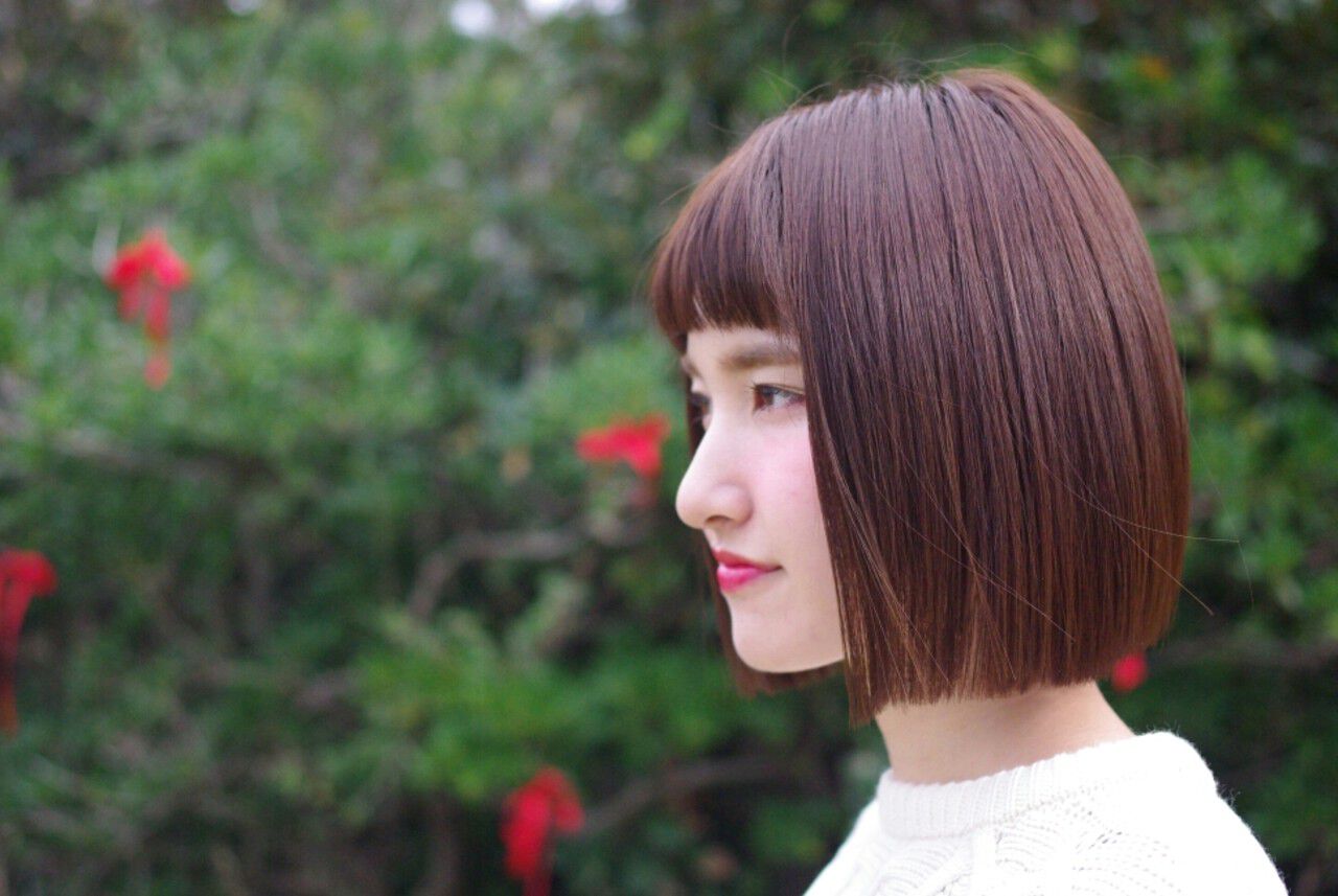 髪型 ボブ 個性的