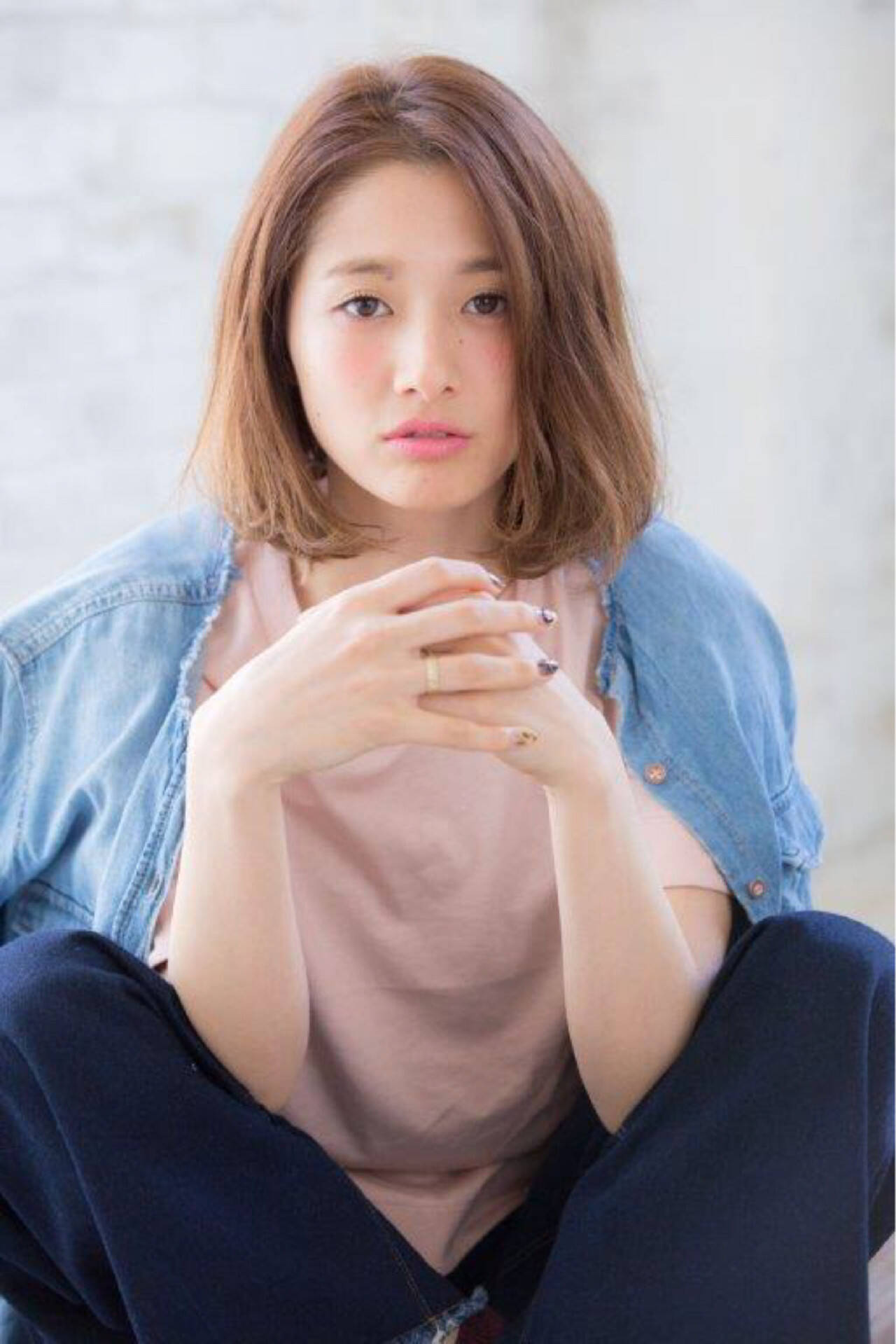 ゆるふわ ミディアム 簡単 ボブ×Joemi by Un ami(ジョエミ バイ アンアミ)×joemi 大久保 瞳×127283【HAIR】