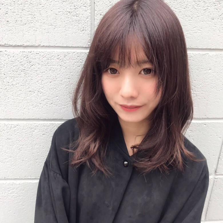 ミディアム 夏 ベリーピンク 前髪あり Lino 表参道 原宿 細田 直亨 Lino 2581 Hair