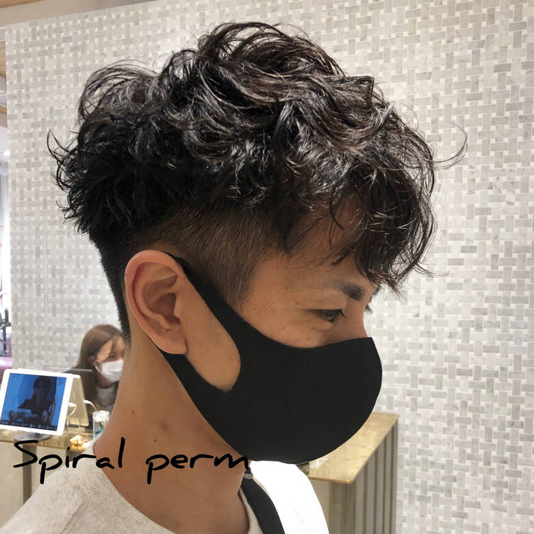 無造作パーマ メンズショート ショート メンズパーマ Minx Ricca 表参道 橋口 建太 Hair