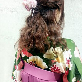 ハーフアップ 謝恩会 セミロング 袴 Kestra 瀬尾 孝浩 272075 Hair