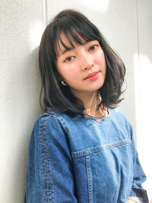 黒髪ストレート ミディアムでモテ度を高めよう Hair 黒髪ストレート ミディアムでモテ度を高めよう Hair