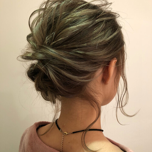 グラデーションカラーにplus Aヘアアレンジで100倍可愛く Hair