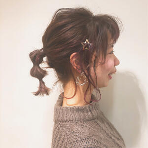 シンプルなのに可愛い 簡単ひとつ結びアレンジ ボブ ロング編